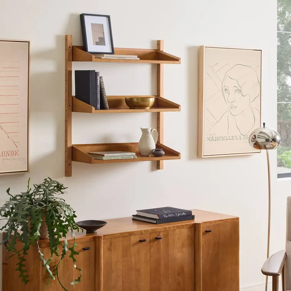 Étagère Oloron mid-century, collection meubles de rangement ELWOOD HOME