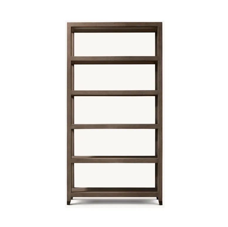 Étagère Salies en bois massif, collection meubles de rangement ELWOOD HOME