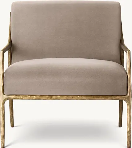 Fauteuil Aigues en velours — fauteuils