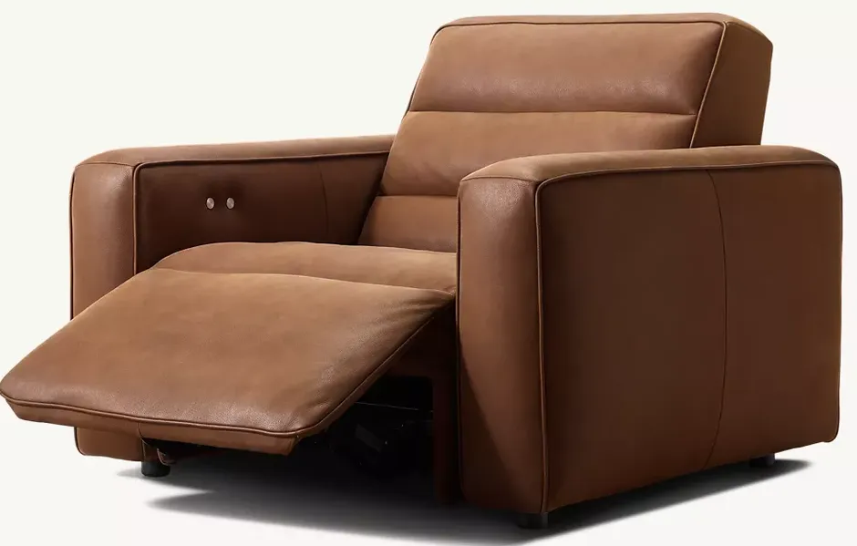 Fauteuil Arbois en cuir, vue 3 sur 5