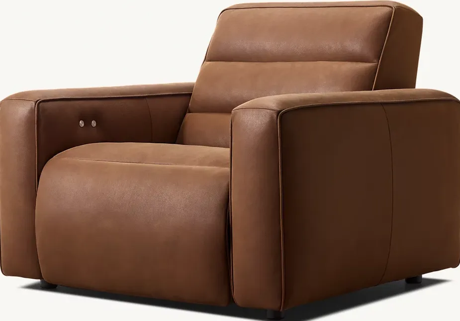 Fauteuil Arbois en cuir, vue 4 sur 5