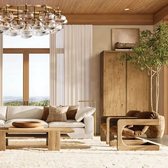 Fauteuil Arles en bois massif brun, collection fauteuils ELWOOD HOME