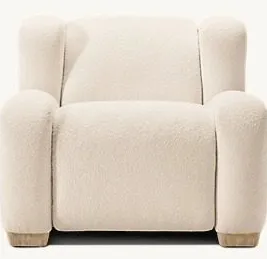 Fauteuil Balazuc en tissu, vue 2 sur 5