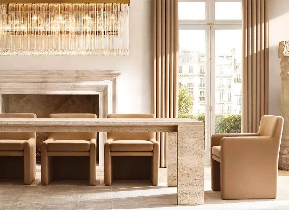 Fauteuil Béziers en cuir, vue 2 sur 5