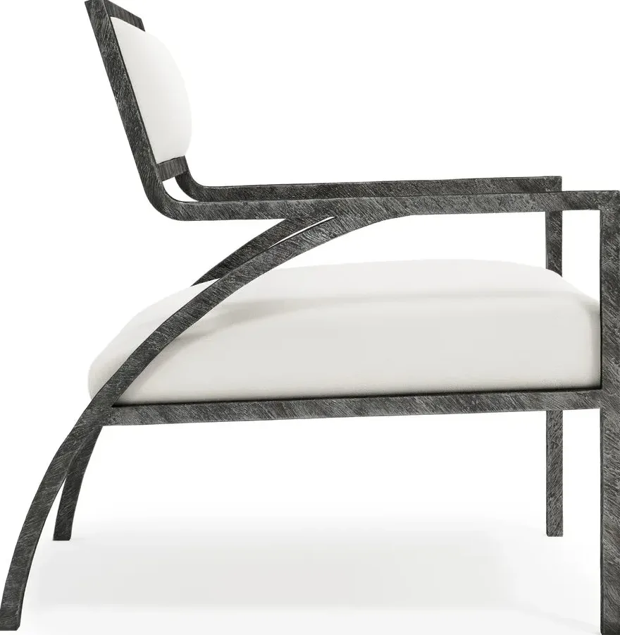 Fauteuil Capbreton en cuir, vue 3 sur 5