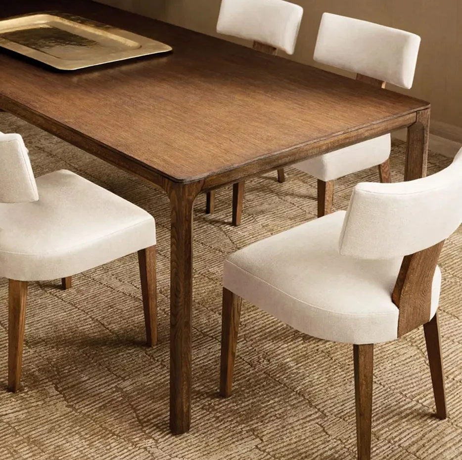 Fauteuil Capdenac en tissu et bois massif, vue 6 sur 6