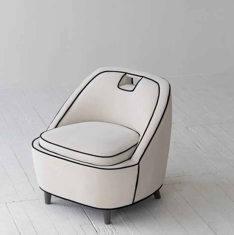 Fauteuil Cassis en tissu, vue 2 sur 6