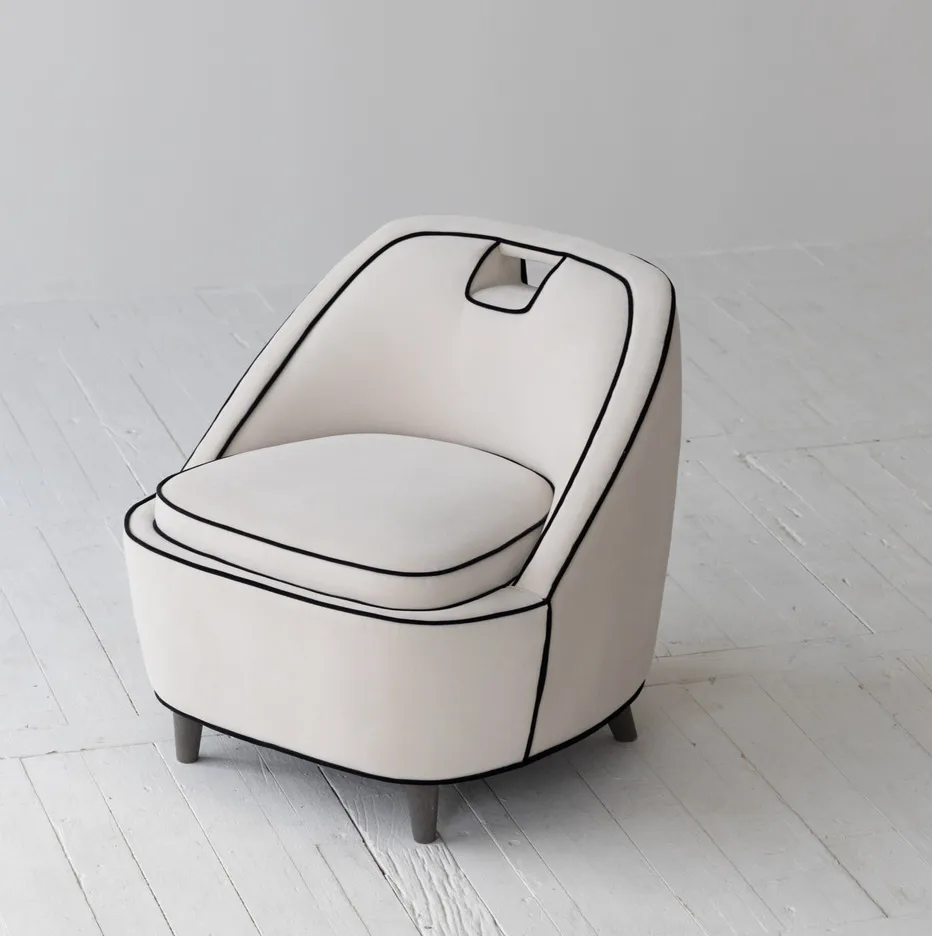 Fauteuil Cassis en tissu, vue 5 sur 6