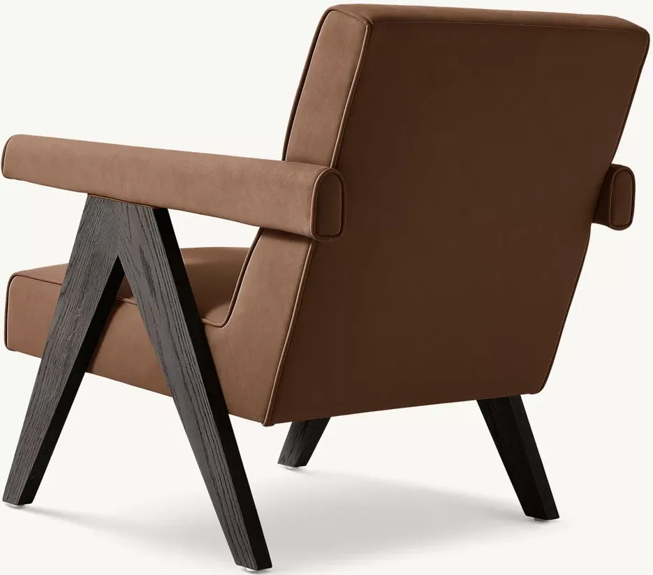 Fauteuil Castillon en chêne, vue 4 sur 4