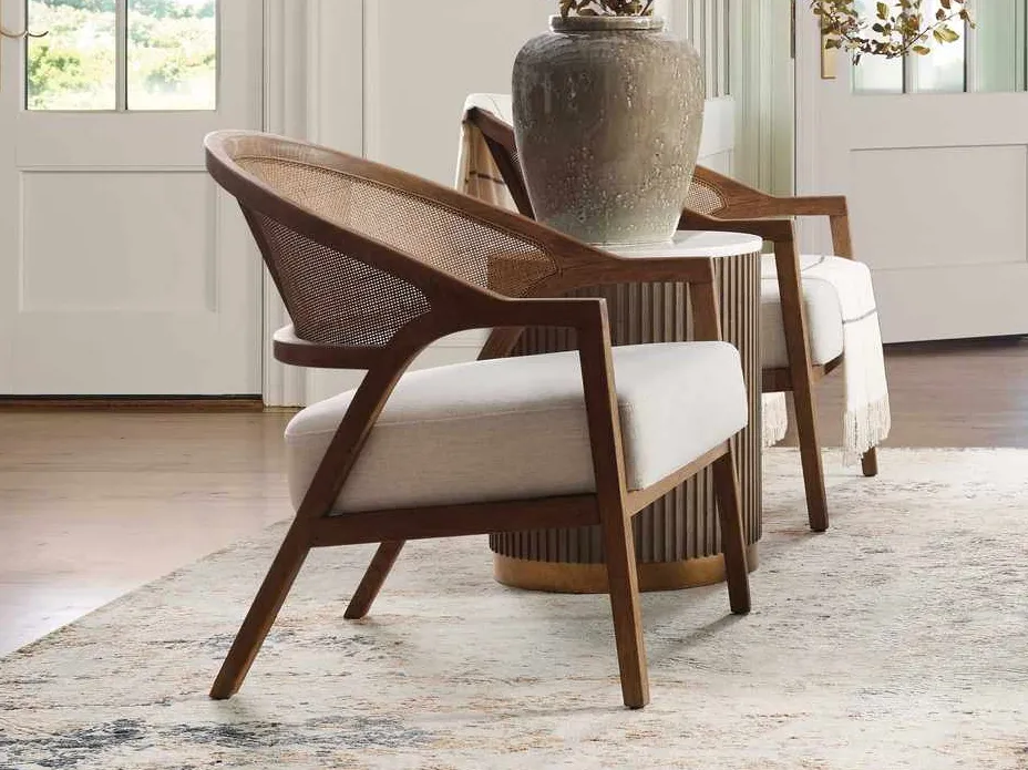 Fauteuil Chevreuse en rotin, vue 2 sur 6