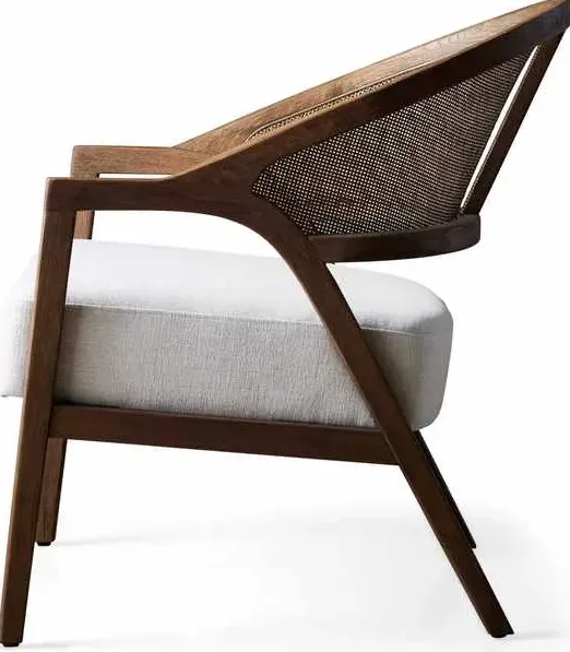 Fauteuil Chevreuse en rotin, vue 5 sur 6