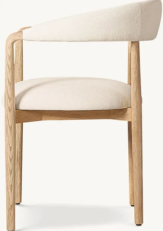 Fauteuil Dieppe en lin, vue 2 sur 6