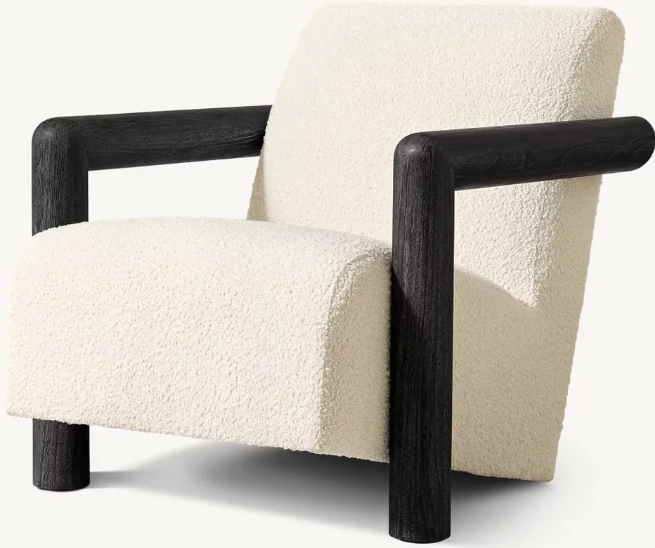 Fauteuil Fécamp en chêne, vue 2 sur 6