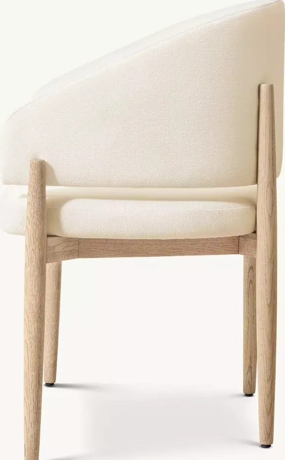 Fauteuil Giverny en tissu, vue 4 sur 5
