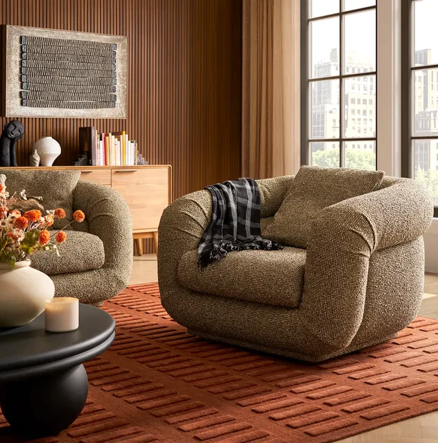 Fauteuil Largentière en tissu — fauteuils