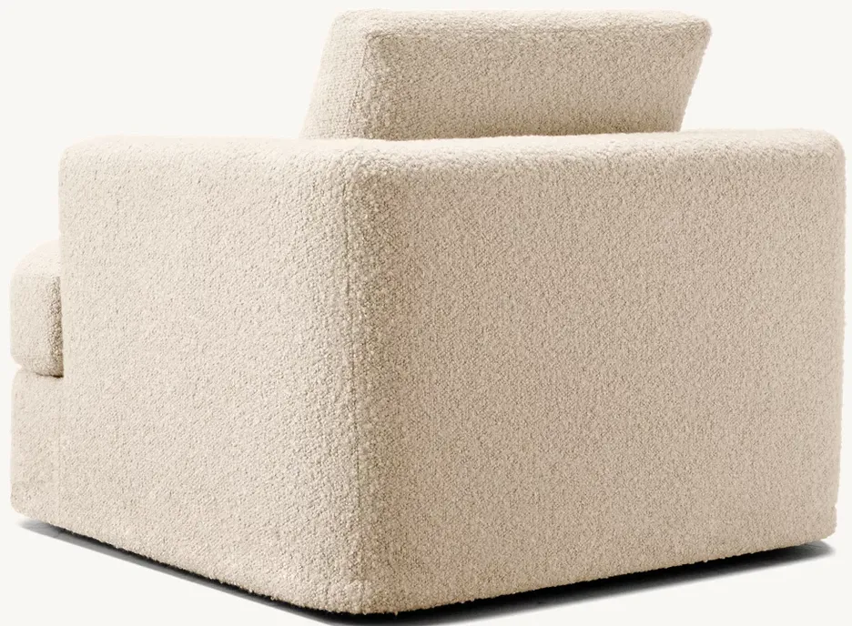 Fauteuil Louhans en tissu, vue 4 sur 5