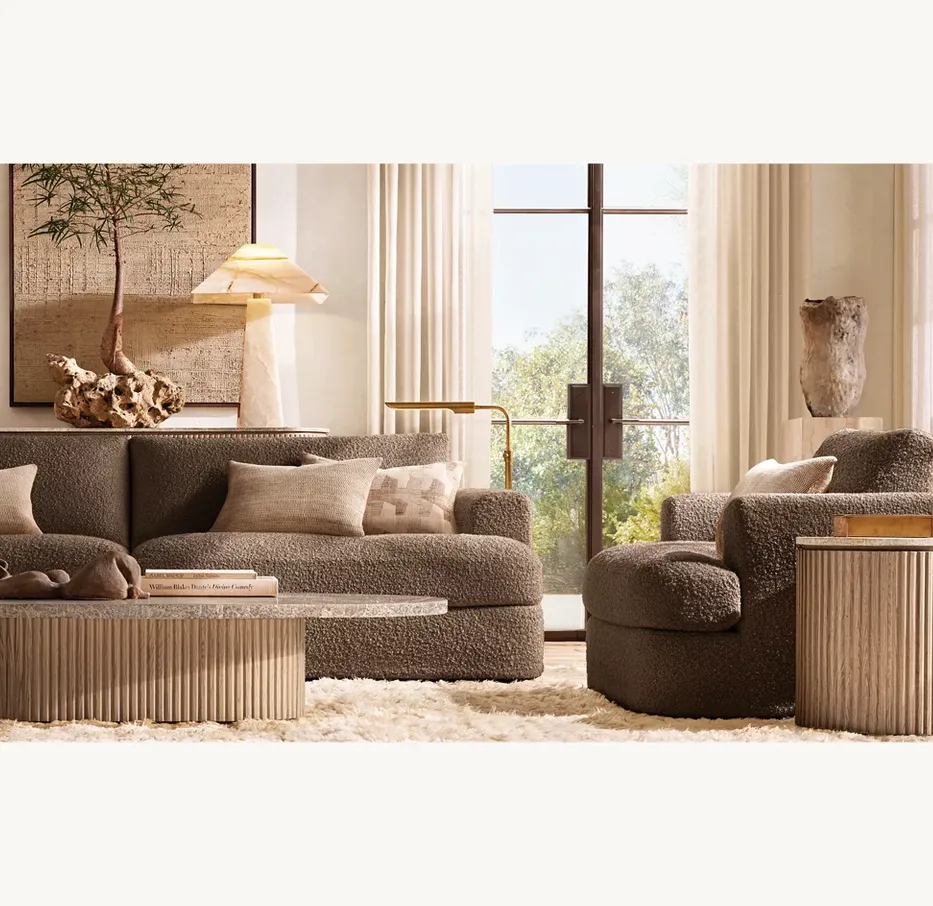 Fauteuil Louhans en tissu, vue 5 sur 5