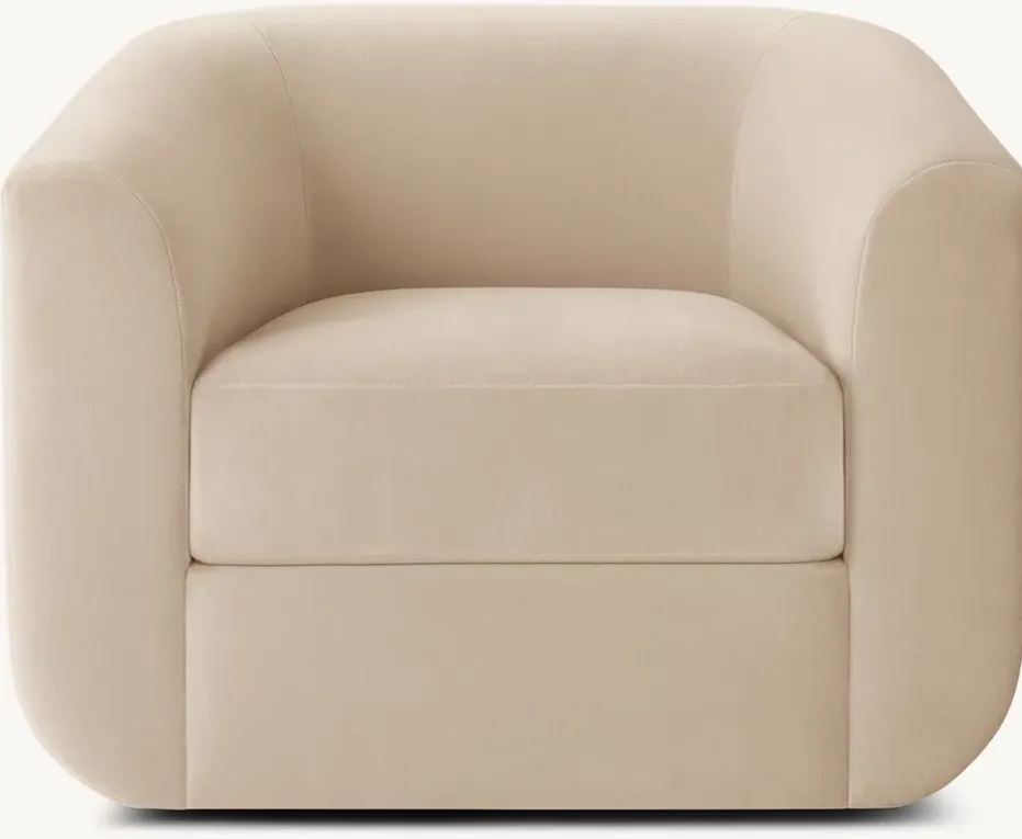 Fauteuil lounge Aups en tissu, vue 2 sur 4