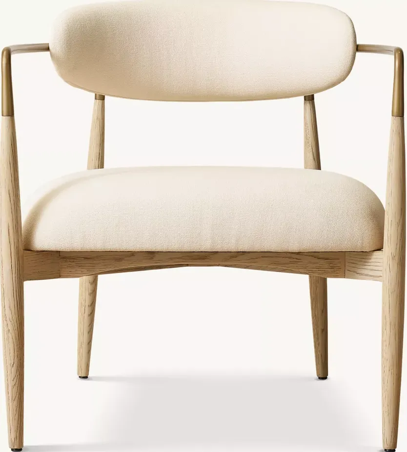 Fauteuil lounge Auzat minimaliste, vue 2 sur 5