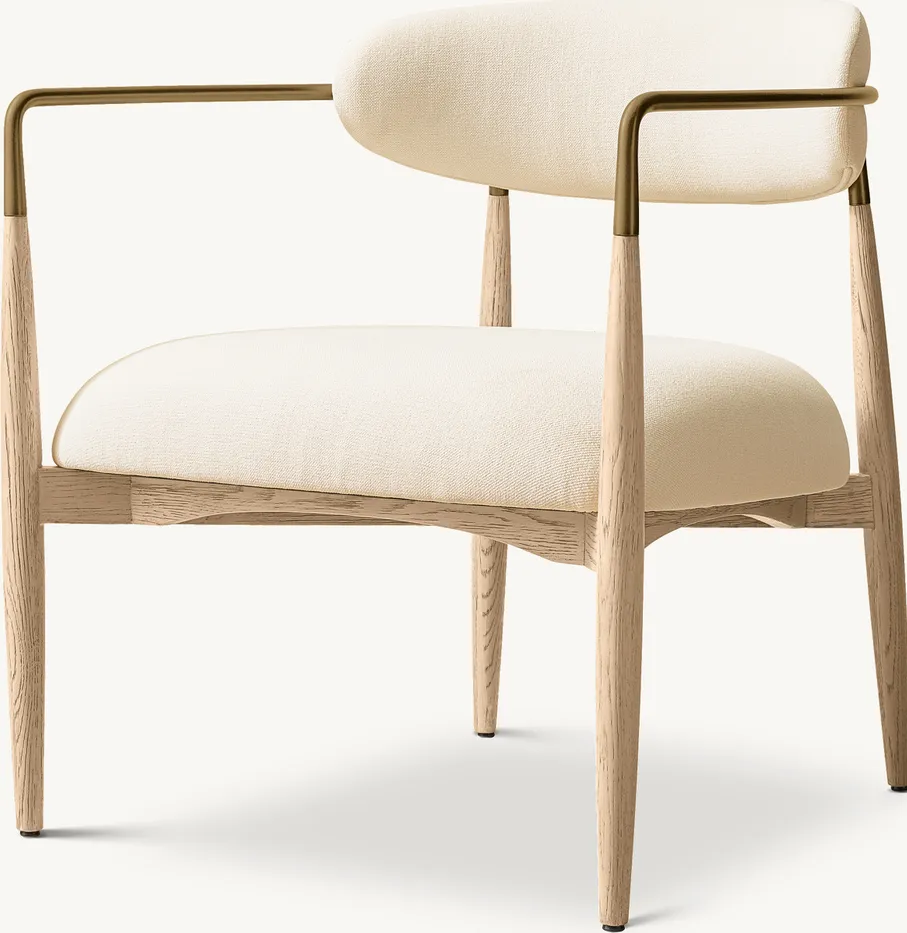 Fauteuil lounge Auzat minimaliste, vue 3 sur 5
