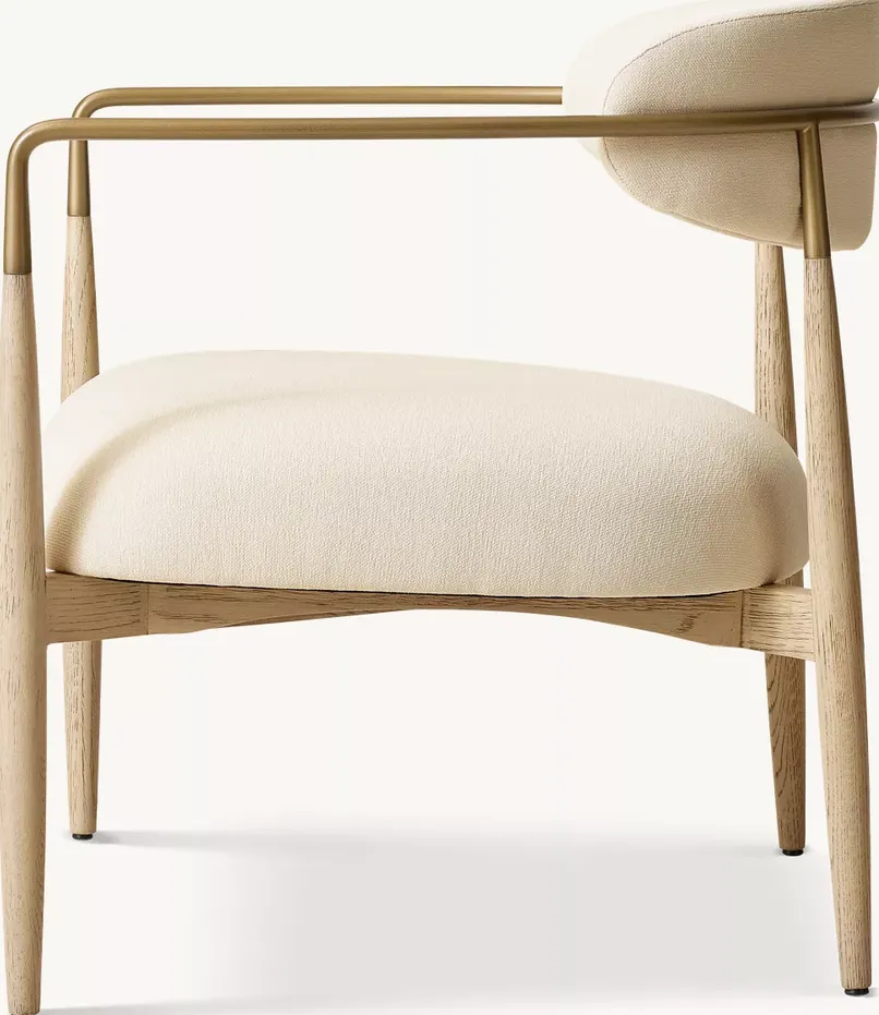 Fauteuil lounge Auzat minimaliste, vue 4 sur 5