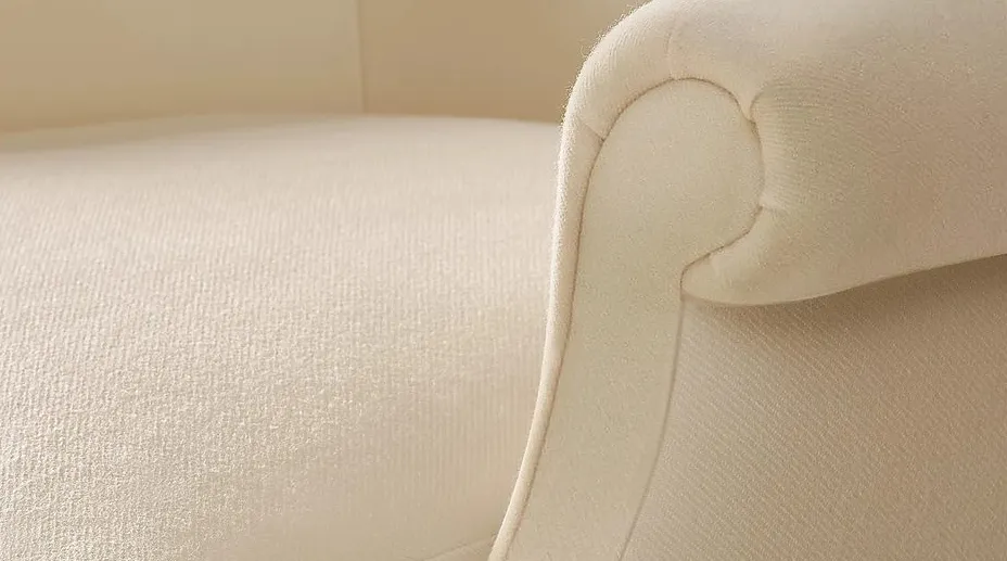 Fauteuil lounge Barcelonnette en tissu, vue 3 sur 4