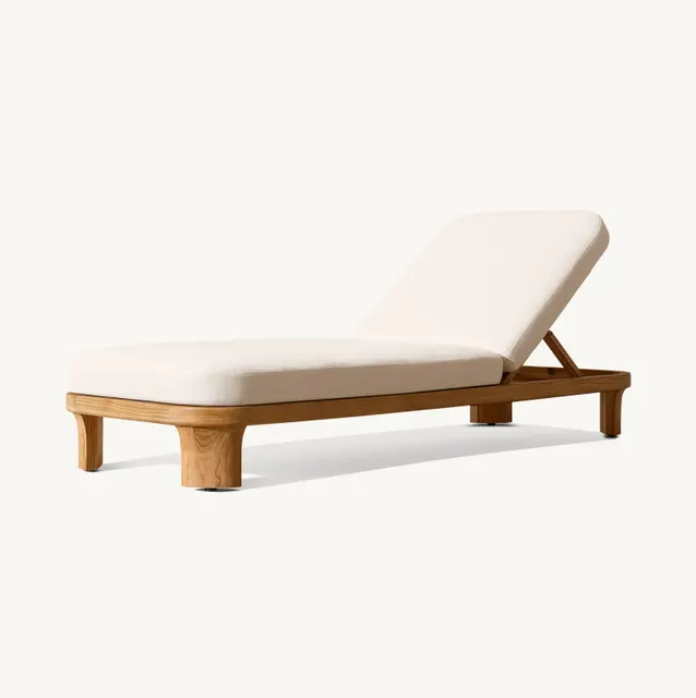 Fauteuil lounge Beaune en teck — fauteuils