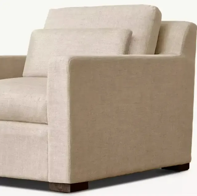 Fauteuil lounge Blaye en tissu — fauteuils