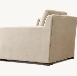 Fauteuil lounge Blaye en tissu, vue 4 sur 6