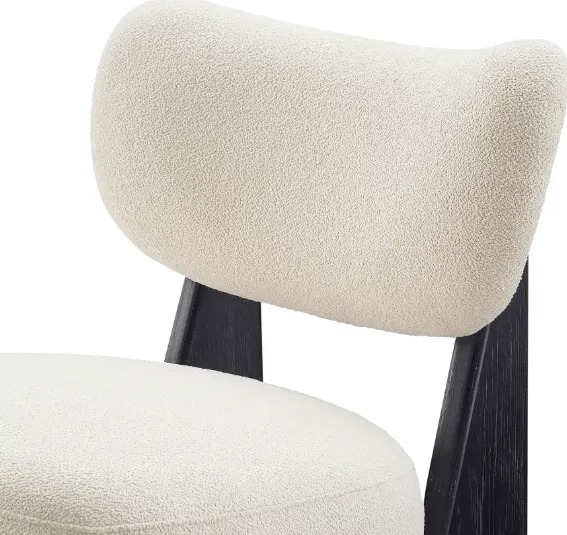 Fauteuil lounge Chanaz en tissu et bois massif, collection fauteuils ELWOOD HOME