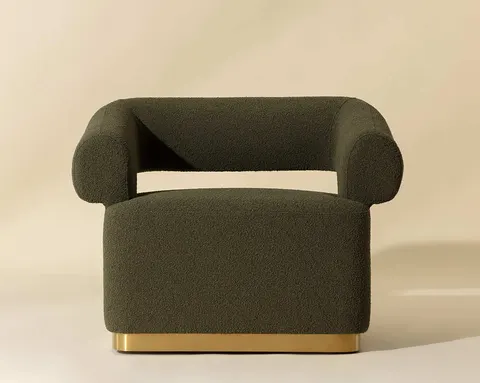 Fauteuil lounge Dinan mid-century — fauteuils