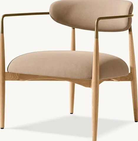 Fauteuil lounge Eymet en tissu — fauteuils