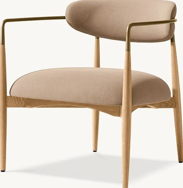 Fauteuil lounge Eymet en tissu — fauteuils