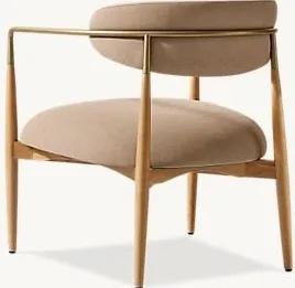 Fauteuil lounge Eymet en tissu, vue 4 sur 4
