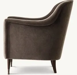 Fauteuil lounge Grignan en tissu, vue 3 sur 5