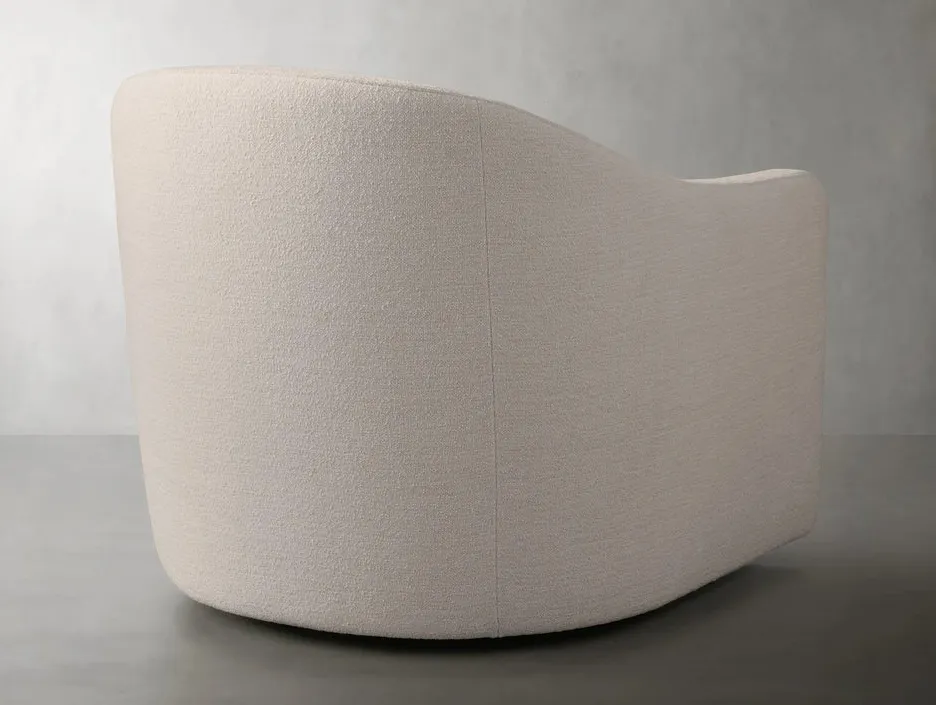 Fauteuil lounge Guérande en velours 1 places, vue 3 sur 5