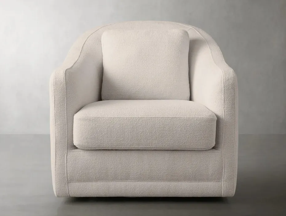 Fauteuil lounge Guérande en velours 1 places, vue 5 sur 5