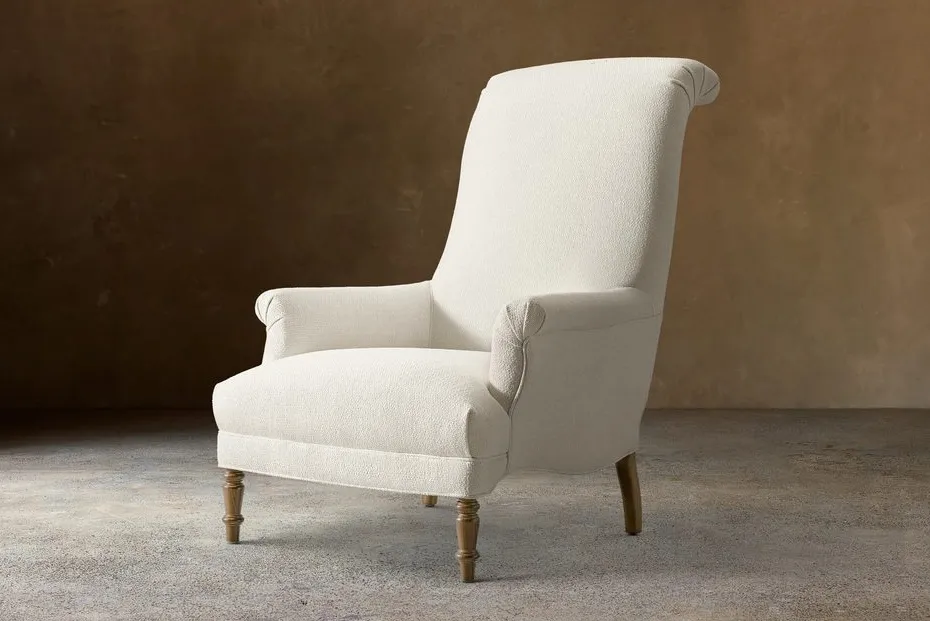 Fauteuil lounge Joyeuse en tissu, vue 2 sur 4