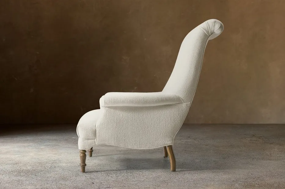 Fauteuil lounge Joyeuse en tissu, vue 3 sur 4
