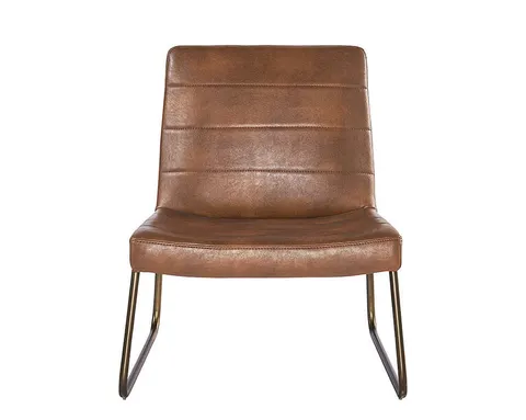 Fauteuil lounge Lyons en cuir — fauteuils