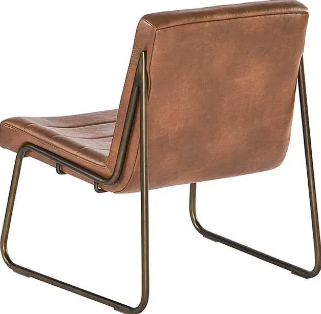 Fauteuil lounge Lyons en cuir, vue 3 sur 6