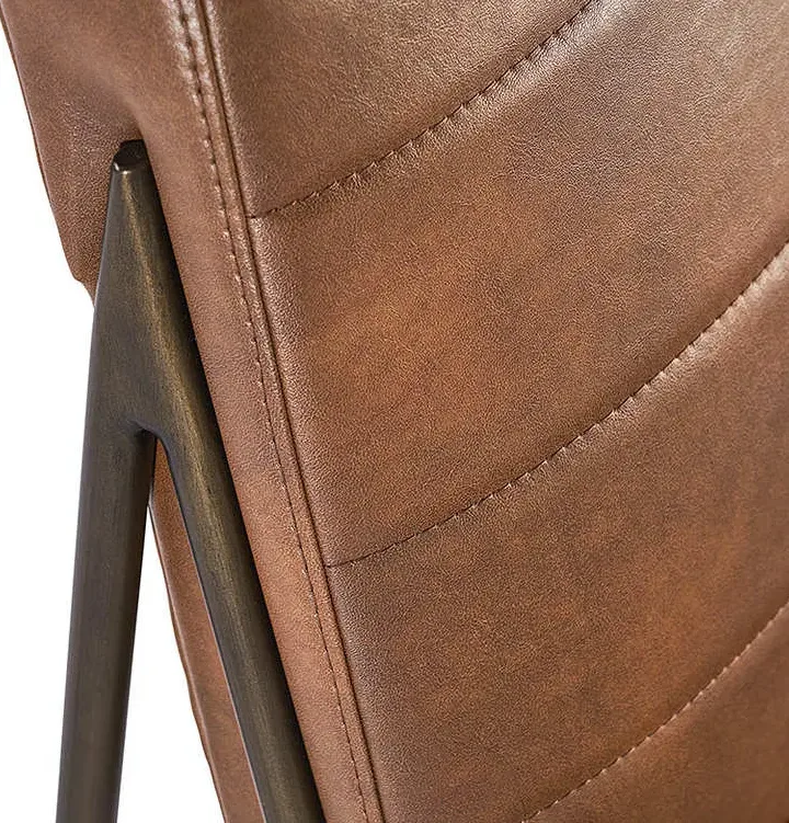 Fauteuil lounge Lyons en cuir, vue 5 sur 6