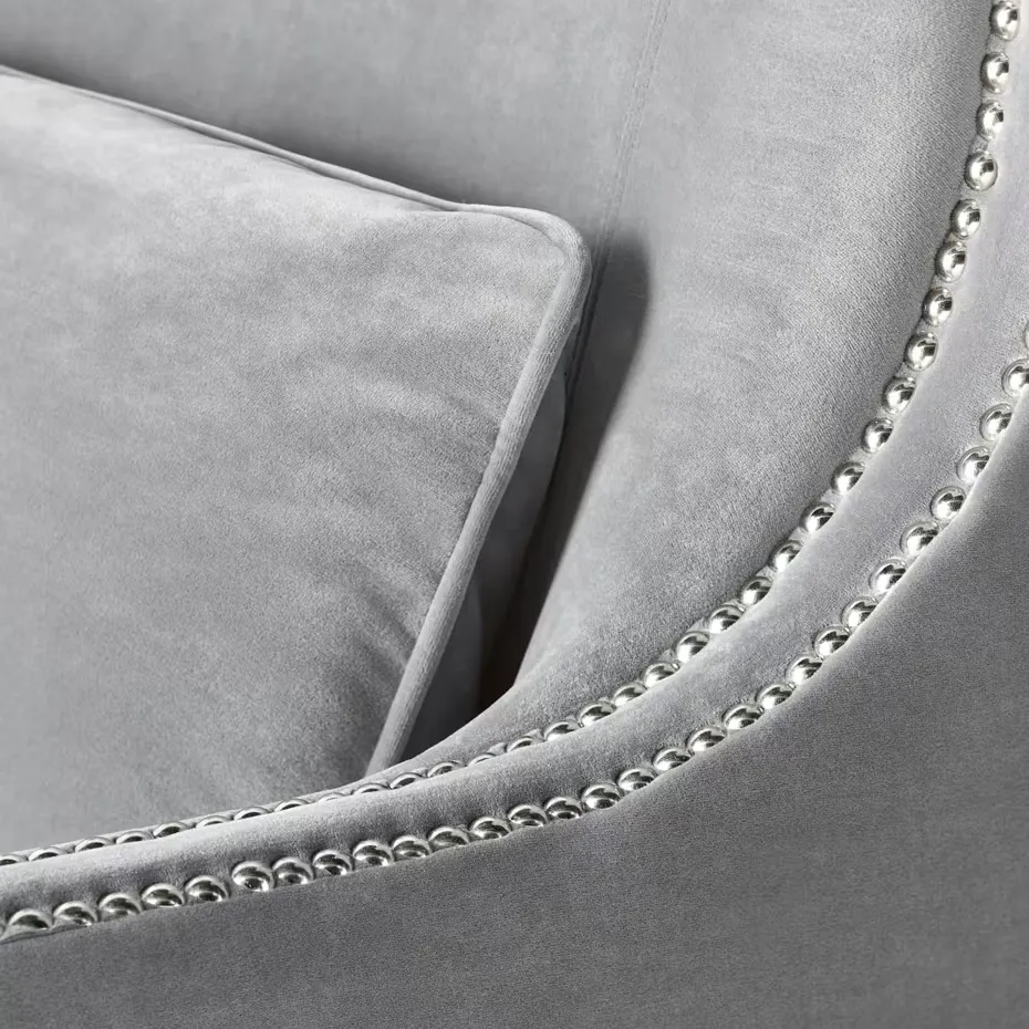 Fauteuil lounge Nernier en tissu, vue 3 sur 4