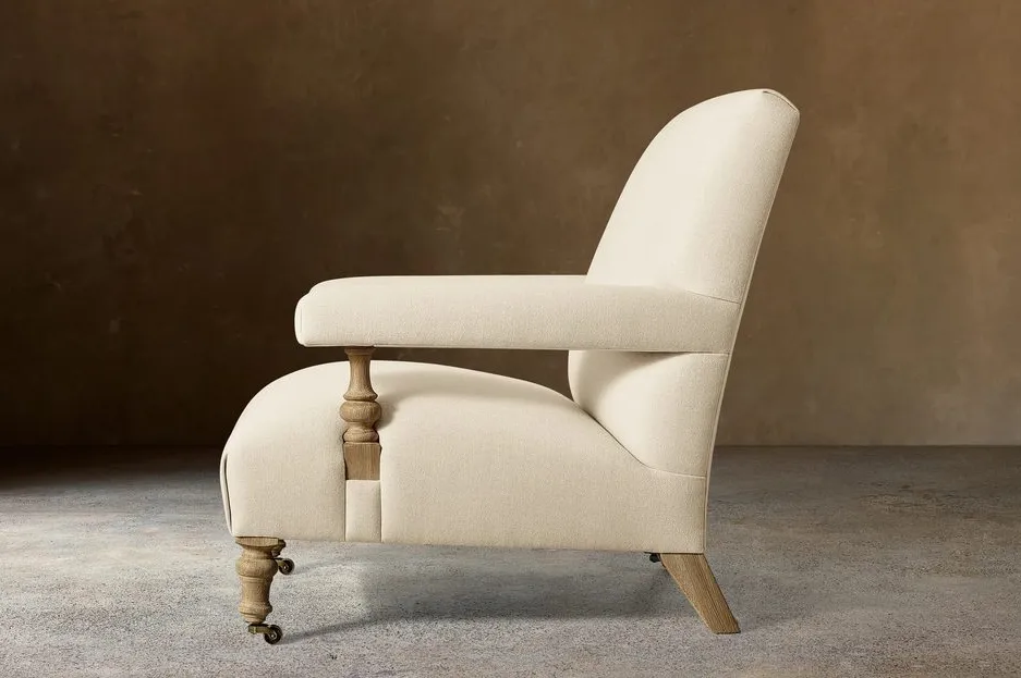 Fauteuil lounge Nyons en tissu, vue 3 sur 5