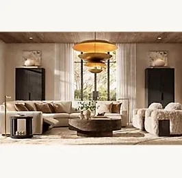 Fauteuil lounge Oloron en tissu, vue 5 sur 5