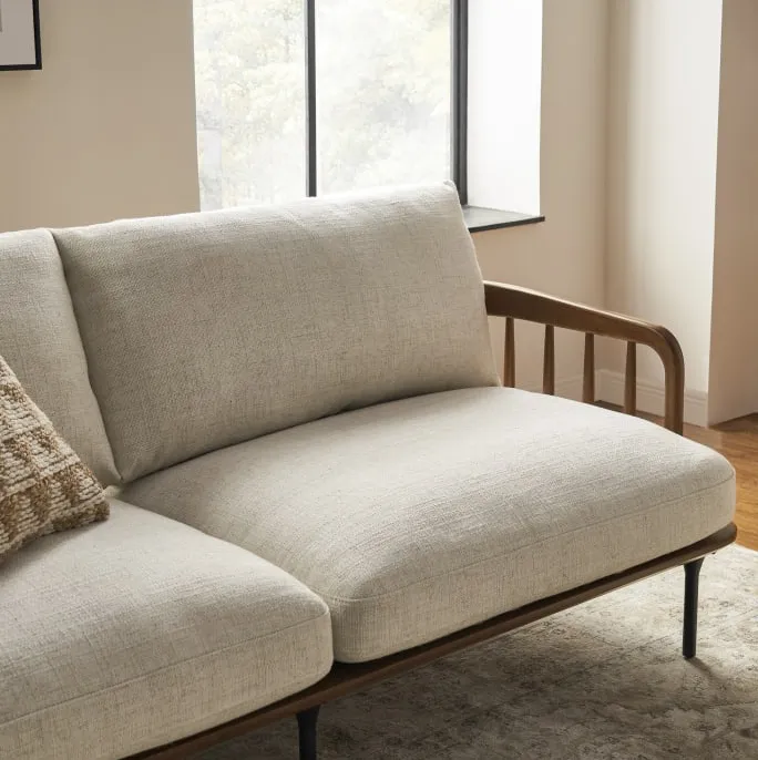 Fauteuil lounge Rochefort en velours, vue 5 sur 6