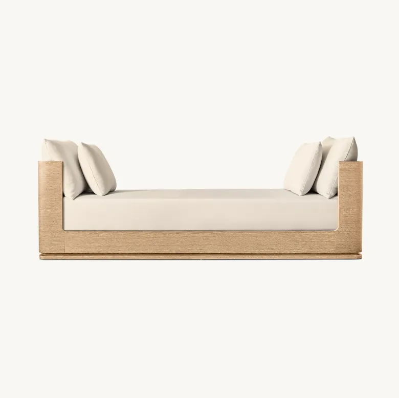 Fauteuil lounge Roscoff en tissu et bois massif, collection fauteuils ELWOOD HOME