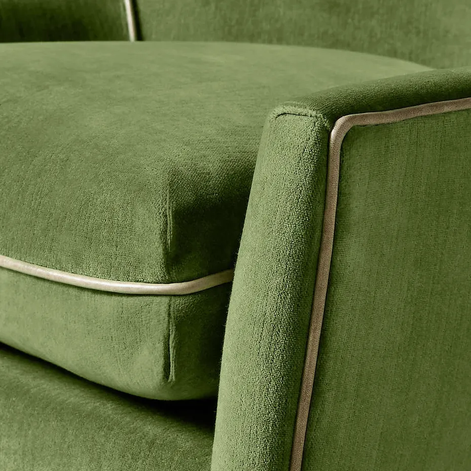 Fauteuil lounge Vézelay en cuir noir, vue 4 sur 6