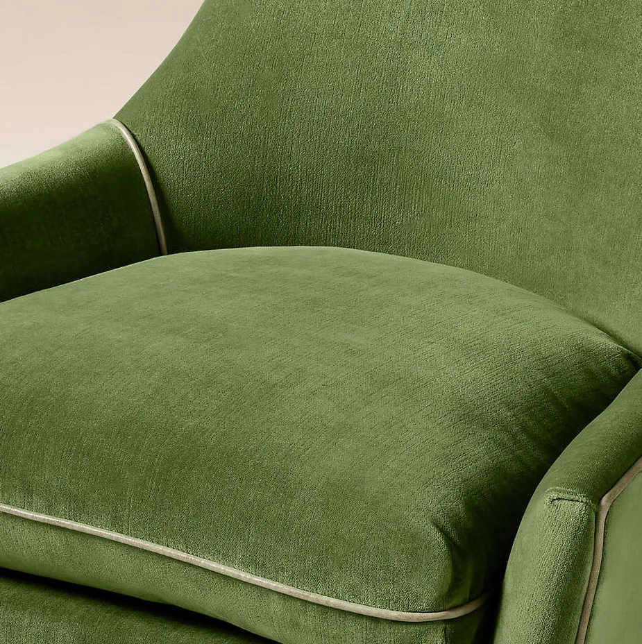 Fauteuil lounge Vézelay en cuir noir, vue 5 sur 6