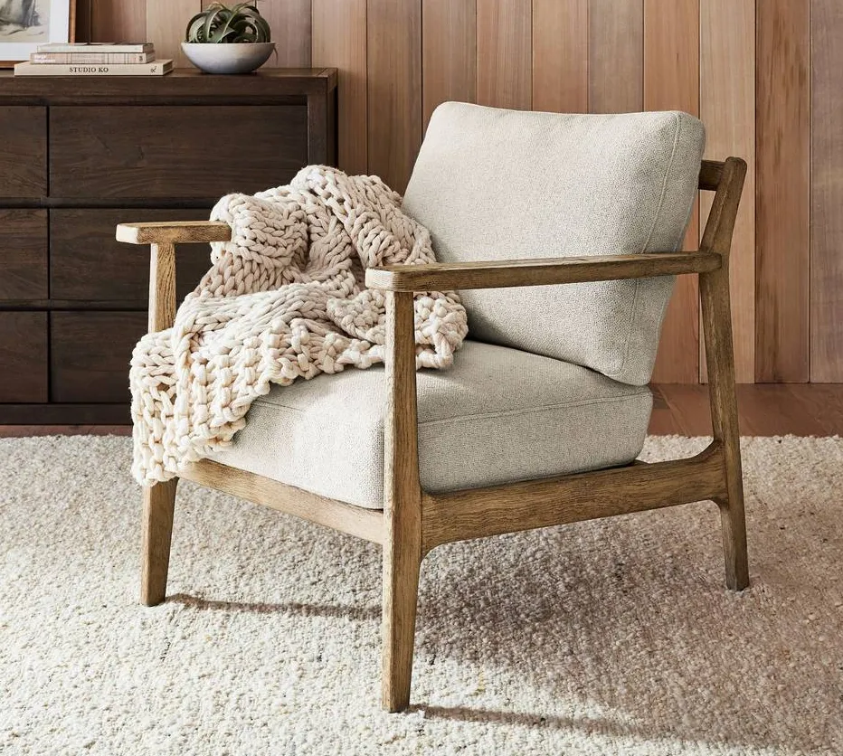Fauteuil Luchon en chêne noir, collection fauteuils ELWOOD HOME